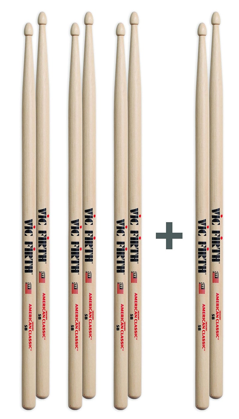 Vic Firth عصي الطبول فيك فيرث P5B.3-5B.1" (عبوة من 4) - Image 3